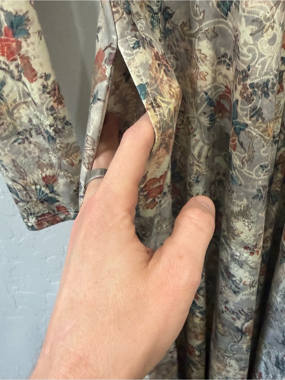 Peruvian Connection Antique Pima Cotton Floral Maxi Size S - Picture 7 of 7